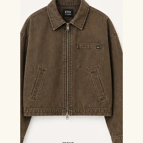 Cropped Work Jacket