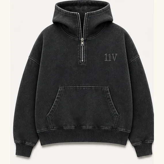 Half Zip Hooded Sweatshirt